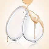 Mr.Strongシリコンパフ 水滴形 ファンデーション吸わない シリコンスポンジ　 ゼリーパフ　肌触り柔らかい ４色 (透明３セット)