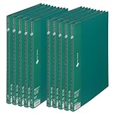 プラス ファイル クリアファイル スーパーエコノミー A4 縦 20ポケット グリーン 10冊 FC-122EL 88-423×10