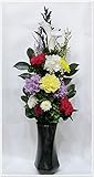 【仏花倶楽部®】のプリザーブドフラワー仏花：B01FY4S3FA　【size　L　】