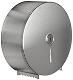 Bobrick 2890 Jumbo Toilet Tissue Dispenser, Stainless Steel, 10.625W x 10.625H x 4.5D by Bobrick