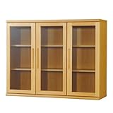 小島工芸 日本製 組立不要 健康仕様のFフォースター 耐荷重に優れた中がしっかりつまった丈夫な棚板 高さ95.2cm 開戸タイプ 書棚 OF-120開戸 ライト [幅120.2cm 奥行41cm] 2341521