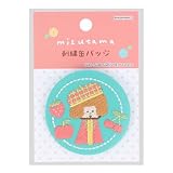 サンスター文具(Sun-Star Stationery) mizutama 缶バッジ 刺繍 グリーン S8346887