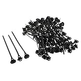 P Prettyia 約70本　ケーブル結束バンド　ワイヤーハーネス クリップ　タイラップ　車　多用途　解放可能　保護