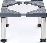 洗濯機 台 洗濯機台 冷蔵庫台 かさ上げ 45-70cm 伸縮式 冷蔵庫置き台 高さ調節の洗濯台 振動防止ゴム 騒音防止 洗濯機底上げ台 プリンター台 洗濯機パン 4/8/12足 (四本足,18-21CM)