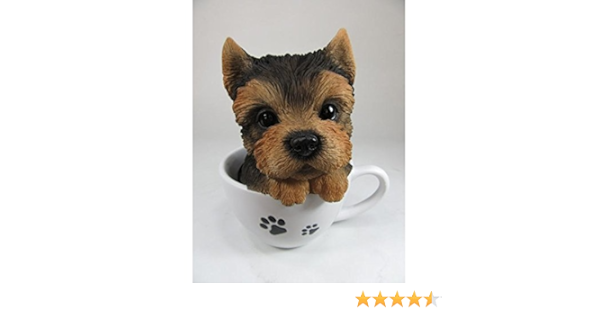 Amazon Co Jp 東洋石創 アニマルオブジェ ドッグオーナメント ヨークシャー テリア 140 ホーム キッチン