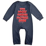 Kamifa カミファ ロッキーホラーショー 映画 英字 アイコン 長袖ベビー服 ジャンプスーツ プレゼント 暖かい Navy 24 Months