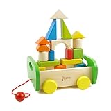 TOYMYTOY ブロック　車　パズル　組み立て式トラックおもちゃ　木製