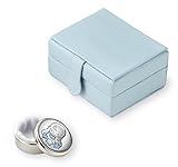 Silver Touch USA Sterling Silver Baby First Tooth/First Curl Keepsake Box, Blue by Silver Touch USA