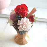 【ギフト】プリザーブドフラワー アレンジ　[Berry Dolce]　(ソフトクリーム）（コーン アイス）