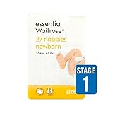 1パック新生児おむつサイズ1不可欠27 (Waitrose) (x 6) - Newborn Nappies Size 1 essential Waitrose 27 per pack (Pack o