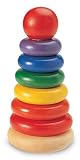 New Stacking Rings Baby Toy - Multi- Colored 7 Rings Non - Toxic