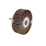 Lincoln Electric KH155 Mounted Abrasive Flap Wheel, Round Shank, Aluminum Oxide, 3 Diameter x 1 Widt
