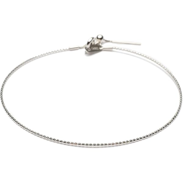 Amazon | ブレスレット 14KGF ワイヤーブレスレット アジャスター付き