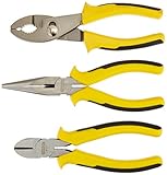 Stanley 84-056 3-Piece Bi-Material Pliers Set [並行輸入品]