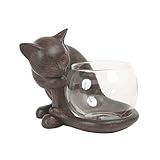 東洋石創 動物オーナメント グラスポット ねこ 11057