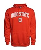 Ohio State Buckeyes大人用アーチロゴフード付きスウェットシャツ – レッド X-Large