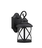 Chloe Lighting CH5041-BLK-OSD1 10.25-Inch Tall Transitional 1-Light Black Outdoor Wall Sconce [並行輸入品