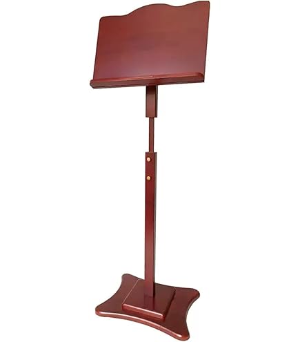 Amazon | 楽譜台 楽譜スタンド 木製の譜面台 高さ調節可能な譜面