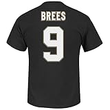 ドリュー・ブリーズNew Orleans Saintsブラックeligible Receiver II Tee by Majestic選択サイズ: Large
