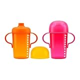 Boon Sip Tall Firm Spout Sippy Cup, 10 Ounce,Pink/Orange, 2-Count by Boon [並行輸入品]