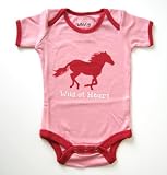 Wild & Cozy (ワイルド&コージー) Pink Wild Horse Bodysuit ピンク ワイルドホース ボディースーツ 【並行輸入】 (3-6M)