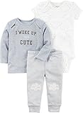 カーターの赤ちゃんの男の子I Woke Upキュート3 Piece Set カラー: ブルー
