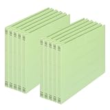 プラス フラットファイル 樹脂製とじ具 B5 横 グリーン 10冊 NO.032N 78-306×10