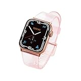 エレコム Apple Watch (アップルウォッチ) バンド 41mm 40mm 38mm [Apple Watch 8 7 SE2 SE 6 5 4 3 2 1 対応] クリアデザイン クリアピンク AW-41BDUCPNC