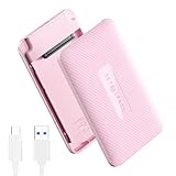 SETMSPACE 2.5インチ hdd ケース SATA HDD/SSD 外付けケース 6Gbps 高速転送 ssd ケース USB3.0 ハードディスクケース ssd ケース 2.5インチ 工具不要 hddケース 最大4TB 7-9.5MMのSSDに適用 外付けhdd ケース Window/Mac/Linuxに対応 ピンク