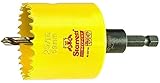 Starrett ADCH0256 Professional HSS Bi-Metal Dual Pitched Hole Saw with Arbor, 2-5/16", 59 mm Diamete