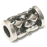 ビーズ/シルバー/シルバー925/ビーズ/アクセサリー/ハンドメイド/パーツ/クロス 十字架 トリプルクラウン ゴシック アラベスク 縦9,4mm 直径5,3mm 穴径3,1mm