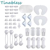 ベビー安全キャビネットロック Cabinet Locks (38 Pcs) ホワイト 647726935683