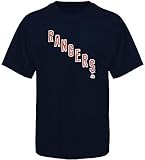New York RangersマジェスティックチームTシャツネイビーブルーメンズビッグ&トールサイズ 3L