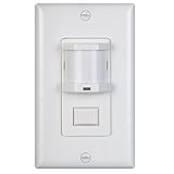 NICOR Lighting VS150WH Wall-Switch Vacancy Sensor with Passive Infrared Technology, White Finish [並行