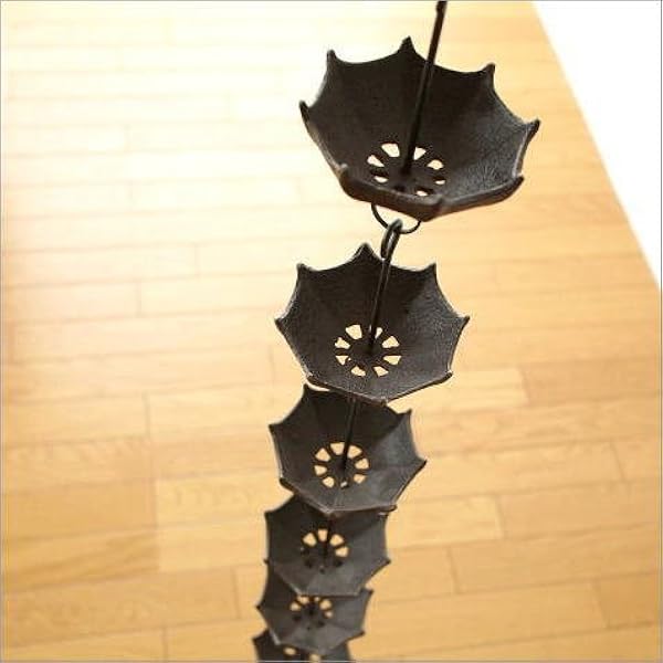 Amazon Co Jp 雨樋 雨どい 鎖樋 くさり 雨だれ あまどい アイアンのレインチェーン Sik5132 Diy 工具 ガーデン