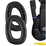 Geekria イヤーパッド QuickFit 互換性 パッド ゼンハイザー Sennheiser GSP 300/ 301/ 302/ 303/ 350/ 370 Gaming ヘッドホンに対応 パッド イヤー/イヤーカップ (プロテインレザー/ブラック)
