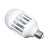 POTOJP 電撃殺虫器　殺虫機 15W 220V 巻き貝口 屋内専用　殺虫機　誘引灯　省エネ設計　照明殺虫電球　殺虫ライト 照明殺虫電球 省エネ設計 LEDセンサーライト LED電球 照明角度180