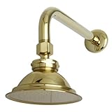 Kingston Brass P10PBCK Victorian Brass Showerhead with 12-inch Shower Arm, Polished Brass [並行輸入品]