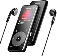 MP3プレーヤー AGPTEK Bluetooth5.0 mp3プレイヤー 超軽量 ウォークマン HIFI超高音質 スピーカー搭載 SDカード対応 光るタッチパネル デジタルオーディオプレーヤー 録音対応 歩数計 FMラ