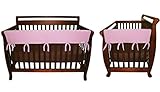 CribWrap Crib Wrap 3PC Rail Cover Set By Trend Lab - 1- 51 Front Rail Cover & 2- 27 Side Rail Covers