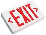 Nicor Lighting EXL1-10-UNV-WH-R-2 LED Emergency Exit Sign by NICOR Lighting