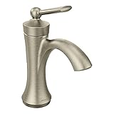 Moen Wynfordつや消しニッケルone-handle高円弧バスルーム蛇口 4500BN 1