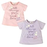 (ピンク/95cm)ベビー服 女の子 Tシャツ 半袖 Ａライン 女児 ベビー