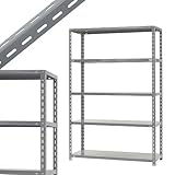 力量-2 幅120×奥行45×高さ180cm 5段 グレー 150㎏/段
