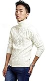 (ウエストシー)WESTSEA タートルネック セーター メンズ ケーブル編み (XLサイズ,...