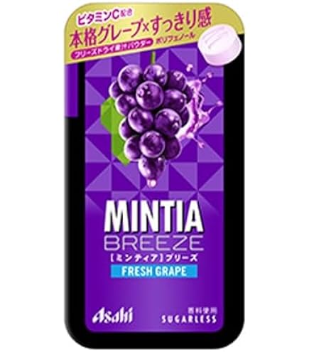 Amazon | アサヒグループ食品 ミンティアブリーズ フレッシュグレープ