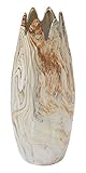 Deco 79 59766 Splendid Ceramic Marble Vase, 6' W x 16' H [並行輸入品]