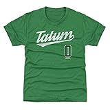 500レベルJayson Tatum Bostonバスケットボール子供用シャツ – Jayson Tatumスクリプト Kids Large (10-12Y) グリーン