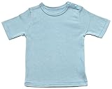 アンナニコラ シンプル半袖Tシャツ 100cm サックス I-10153 日本製