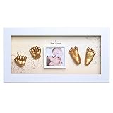 Moms Present 赤ちゃんの手と足 WHITE FRAMEで3DプリントDIYキットをキャスティング(WH-3-ピアノの森) [並行輸入品]